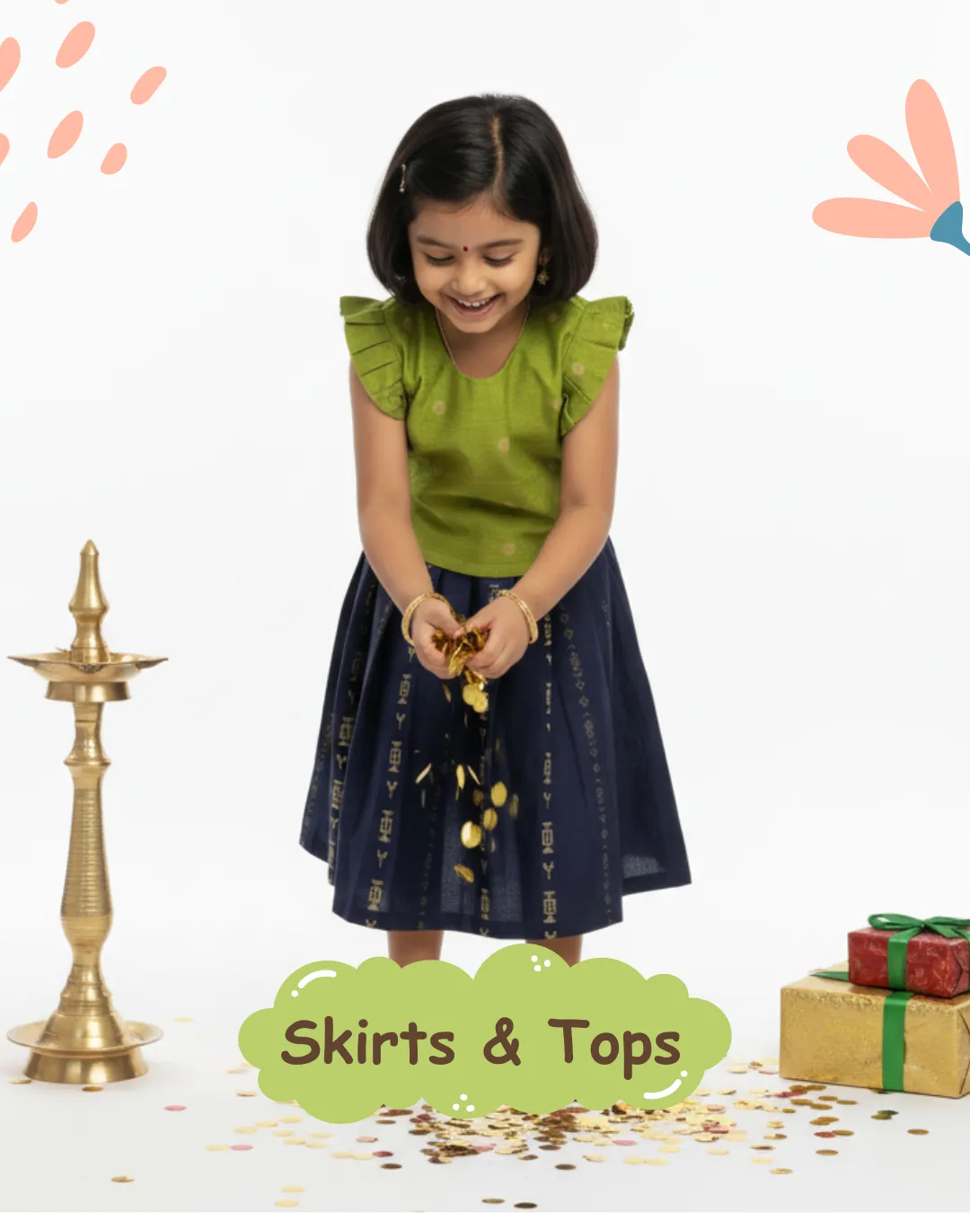 Ethnic Top & Skirt